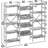 Triple Wide 5-Tier Bookshelf With Baffles, Industrial Bookcase With Metal Frame, Large Storage Shelf For Living Room, Home Office, Brown