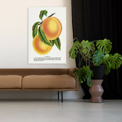 Art mural rétro fleur prune