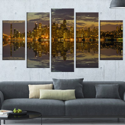 " San Francisco At Sunset Panorama " 5 - Pieces