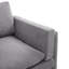Cozy Modern Light Grey 3-seater Sofas, Chenille Upholstered Living Room Furniture