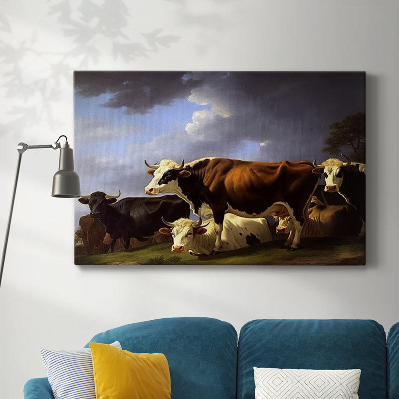 Animaux, série de paysages, H 32 po x l 48 po