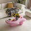 Table basse de 47 pouces en forme de nuage, table basse basse avec 3 pieds sphériques pour le salon, rose-821268258-821268262