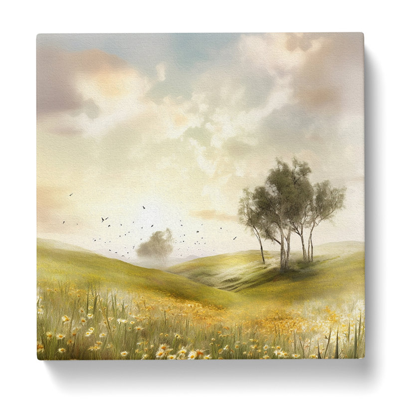 Meadow No.1 - No Frame Print, 35cm H x 35cm W x 3cm D
