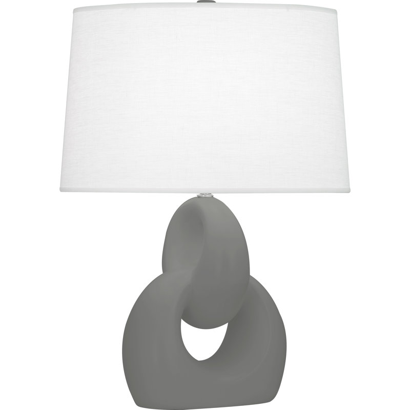 Fusion Table Lamp, Ash, 27" H x 11.25" W x 11.25" D
