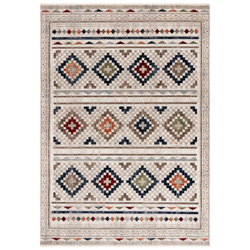 Tapis Lauren Ralph Lauren 1168 ivoire / gris rouille, Rectangle de 5 pi x 8 pi