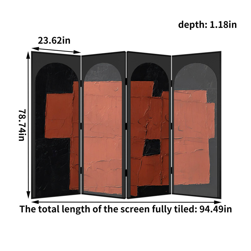 Addley, 78.74" H x 94.49" W x 1.18" D
