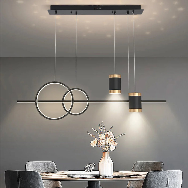 Mirabel 4 - Light Black LED Pendant