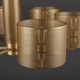 Meliora 6 Light Metal Dimmable Cylinder Chandelier