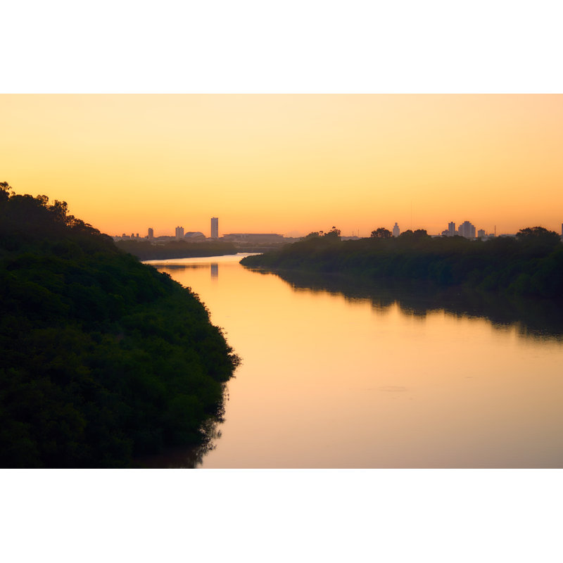 Sunset On The Cuiabã¡ River by Samuel Azambuja Kochhan - Wrapped Canvas Print, 30cm H x 46cm W x 3.8cm D
