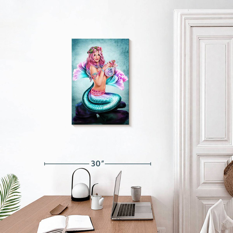 Kelan Mermaid Spring Flowers, 24" H x 16" W