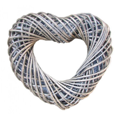 Wicker Heart Shaped Wreath
