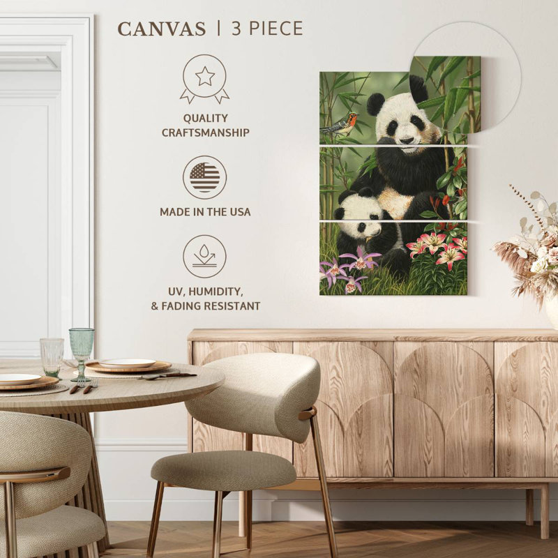 Brampt Panda Bamboo Paradise, 38" H x 24" W