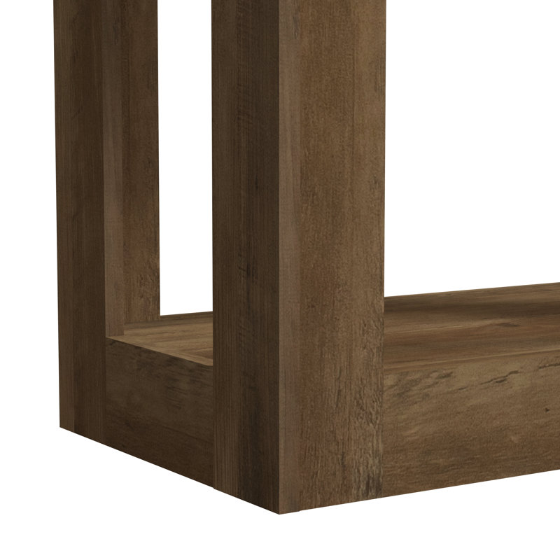 Allysyn Contemporary 23.6" Square End Table, Brown