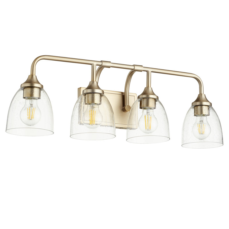 Currie 4 - Light Dimmable Vanity, Aged Brass