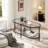 Caoimhlin Tempered Double-Layer Glass Oval Coffee Table-1355186454