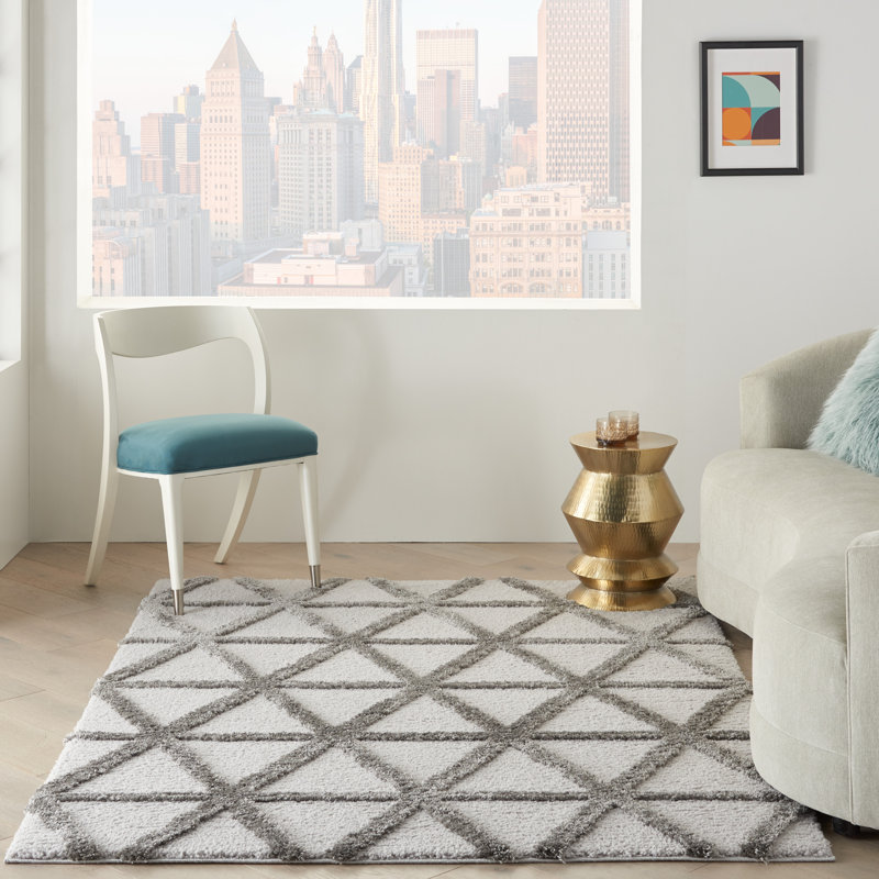 Geometric Indoor Rug, Rectangle 7'10" x 9'10"