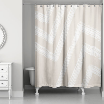 Rideau de douche simple avec crochets Neutre