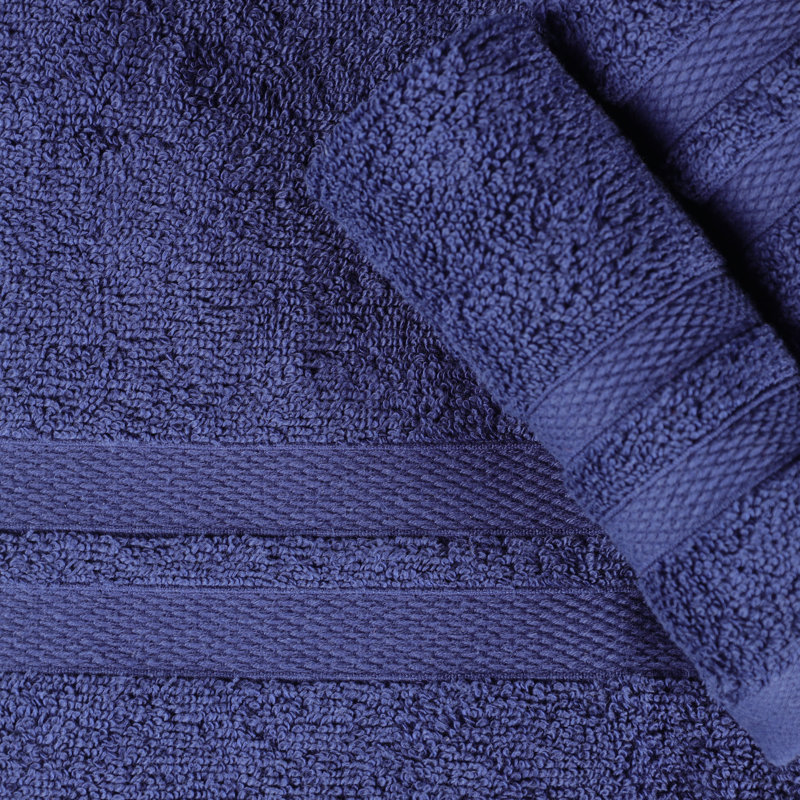 Blue Nile Mills Midweight Bath Towel, Navy Blue