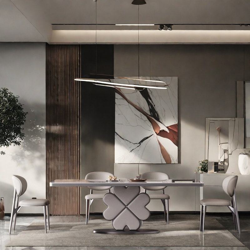 Table et chaise trèfle à quatre feuilles Design sens, H 29,5 po x L 62,9 po x l 35,4 po
