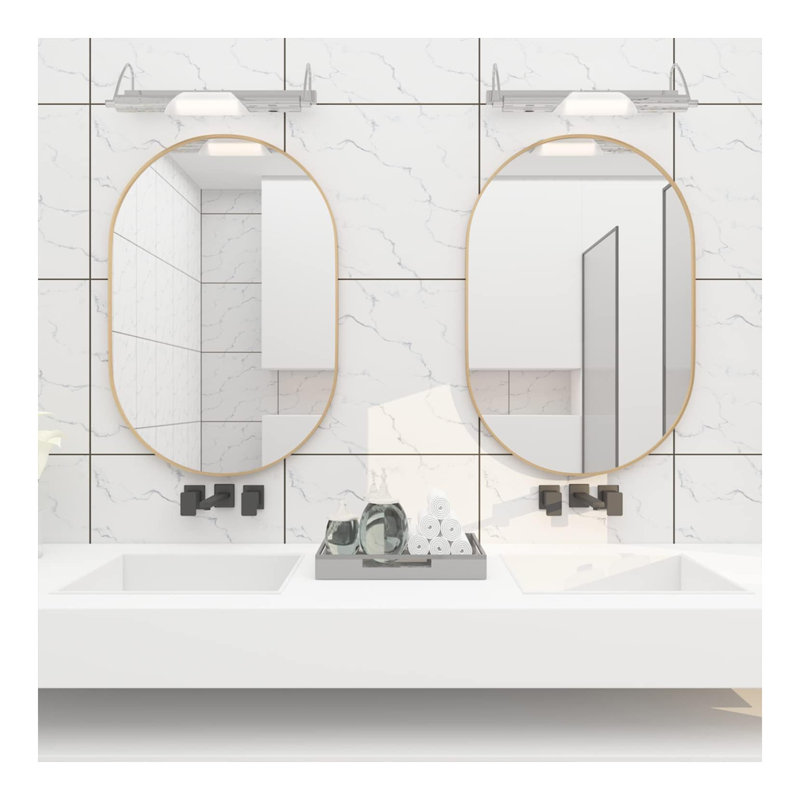 Veleer Mirror, Gold, 28" x 20"