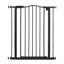 74-80cm Adjustable Metal Pet Gate Safety Barrier with Auto-Close Door Black