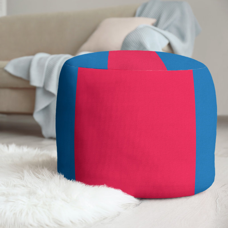 repose-pieds rond 20,5", Blue/Red/Blue