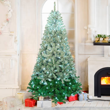 Christmas Tree with 300 LED Lights - Includes A Tree Storage Bag and Remote Control The Holiday Aisle Size: 7'6