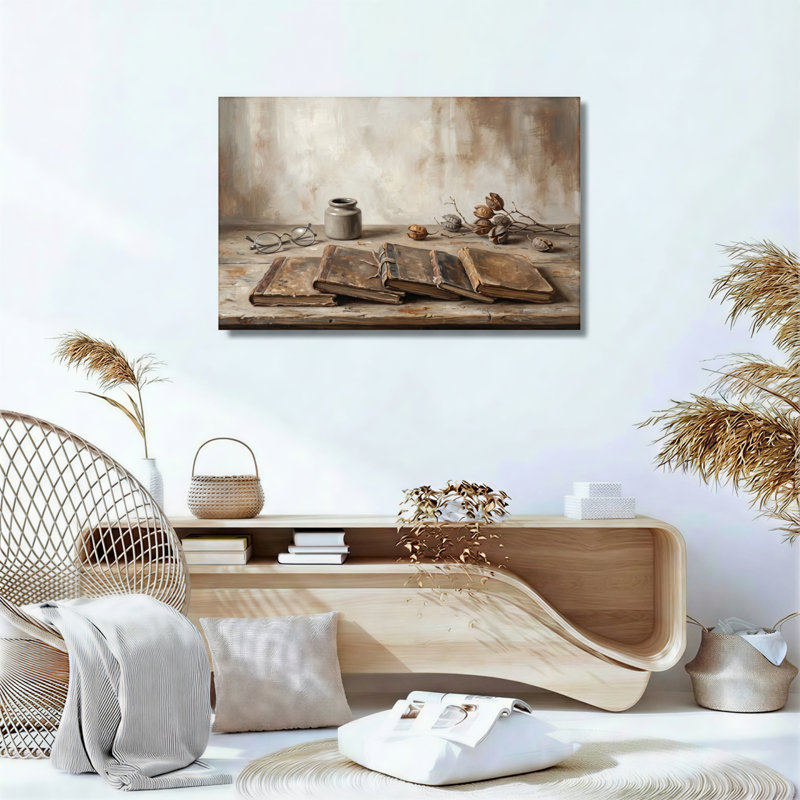 Nature morte sur toile, ensemble de 1, H 12 po x l 18 po, Toile tendue