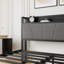 Queen Size Bed Frame, Storage Headboard with Charging Station, Solid and Stable, No Box Spring Needed, Easy Assembly-960155163-960155160