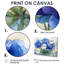 Pivoines bleues Isgard dans le pré II - art mural pivoines pour le salon-1137574090-1137574088-1137574087