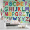 Papier peint amovible pour enfants Alphabet