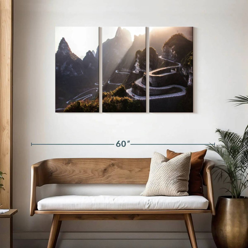 Alvord Tianmen Winding Road, 28" H x 45" W