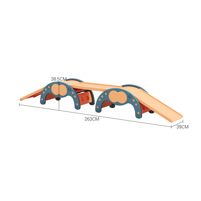 Harriet Bee Indoor Slide, Blue/Orange