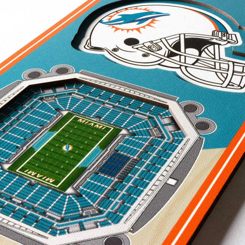 NFL 3D Stadiumview Banner, Miami Dolphins