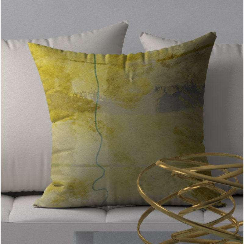 Housse de coussin carrée incontestable et insert, 18" x 18"