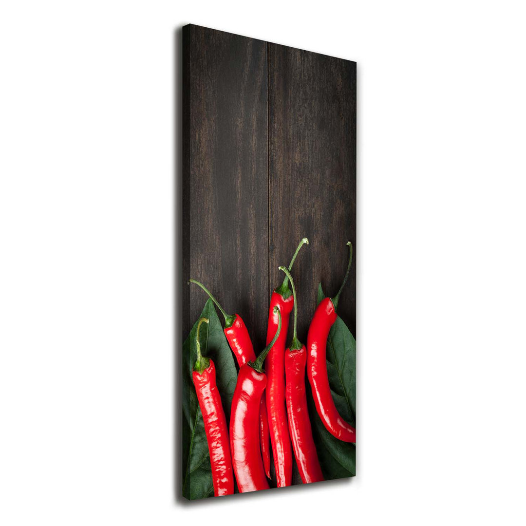 Chili Peppers - Kunstdrucke auf Leinwand - Wrapped Canvas