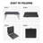 4Ft Portable Folding Table Indoor&Outdoor Maximum Weight 135Kg Foldable Table For Camping Black-976362039