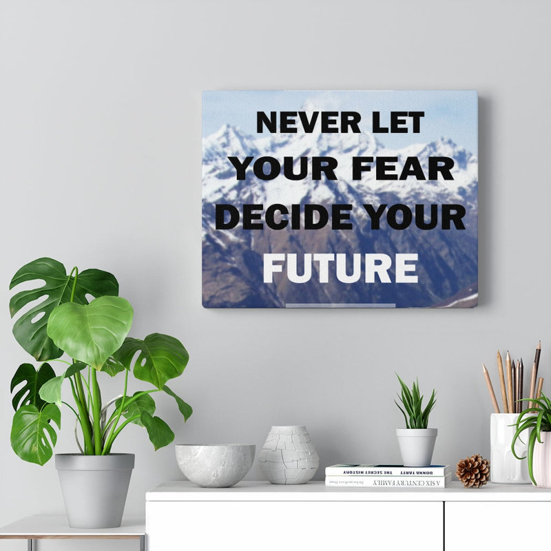 Decide Your Future - Wrapped Canvas Print, 28cm H x 36cm W