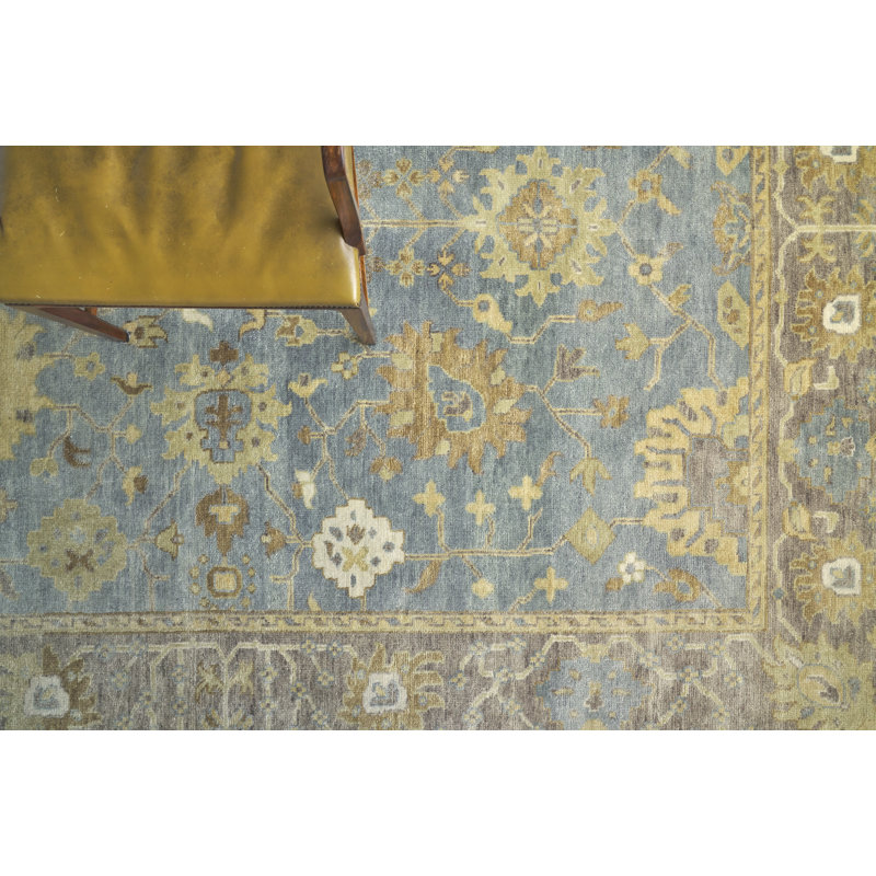 Antique Weave Oushak Wool Oriental Area Rug, Rectangle 9' x 12'