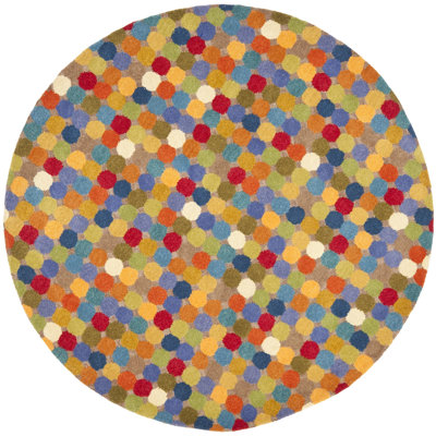 Candelo Hand Tufted Wool Polka Dots Rug