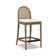 Cossette Upholstered Counter Stool with Solid Wood Frame