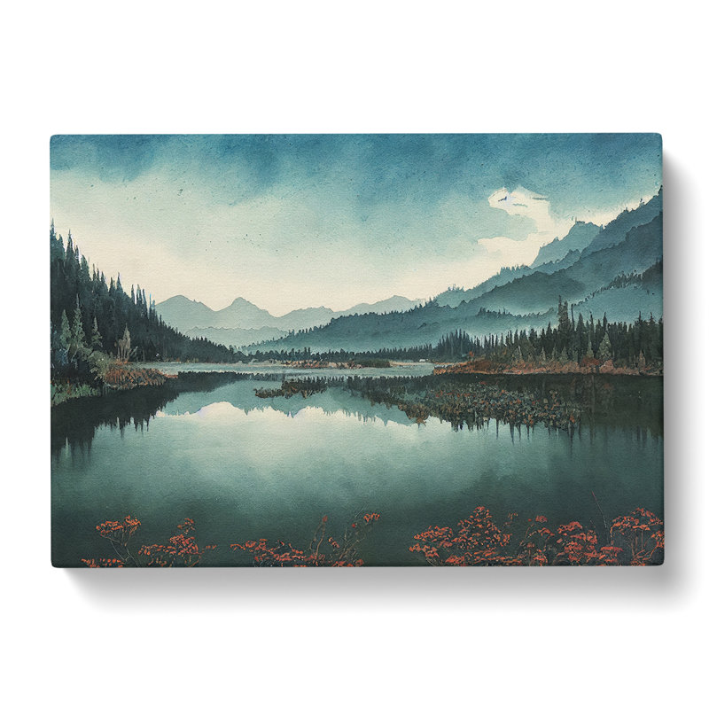 Forest Lake Dreams - Wrapped Canvas, 35cm H x 50cm W x 3cm D