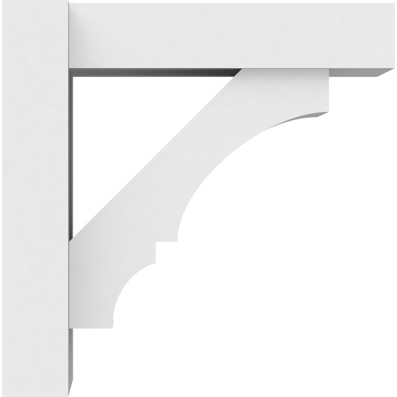 Balançoire balboa en PVC de qualité architecturale avec extrémités en bloc, L 7 po, H 12 po x P 12 po