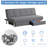 Twin 70'' Upholstered Convertible Sofa