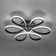 Innsbrook Modern Acrylic Light-adjusted Petal Ceiling Light 1-Light Semi Flush Mount Light