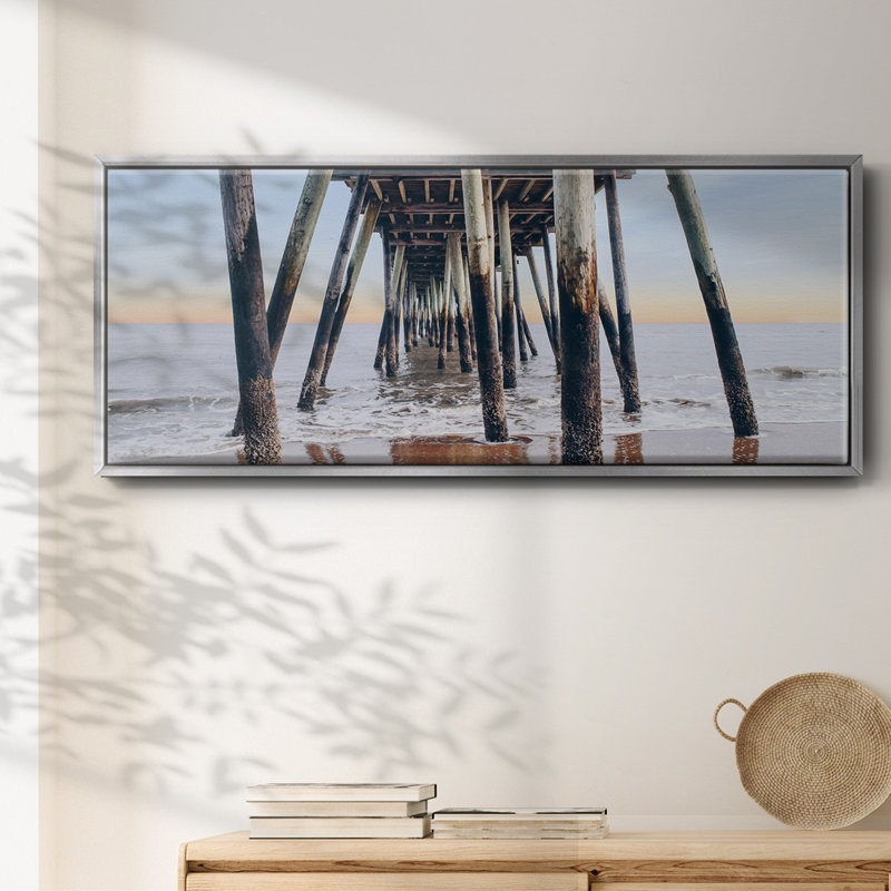 Under the Pier- Framed Canvas
