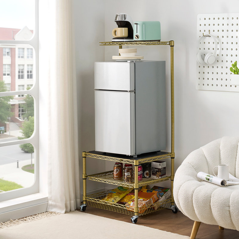 Mini-organisateur de réfrigérateur portable 53 po x 24 po Suprima, Doré