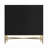 2 Door Accent Cabinet with Raised Wave Pattern and X-Shaped Metal Legs for Modern Storage