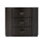 Table de chevet ovale 3 tiroirs, finition en placage d'eucalyptus moderne, bois massif noir +, tiroir à fermeture silencieuse et silencieuse, plateau doublé en feutre pour bijoux, charge, profondeur 28 po, largeur 18 po, hauteur 26 po, élégance 79,5 lb