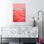 «Crimson Dreams», reproduction d'art mural côtier abstrait-1390205025